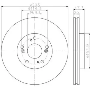 TEXTAR 92257303 Bremsscheiben 2 Stück für HONDA TEXTAR 92257303 Bremsscheiben 2 Stück für HONDA
