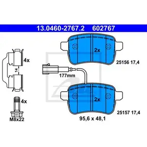 ATE 13.0460-2767.2 Belagsatz ATE 13.0460-2767.2 Belagsatz