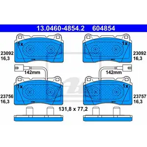 ATE 13.0460-4854.2 Belagsatz ATE 13.0460-4854.2 Belagsatz