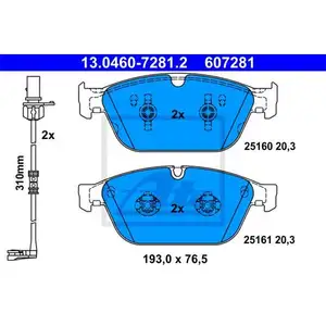 ATE 13.0460-7281.2 Belagsatz ATE 13.0460-7281.2 Belagsatz