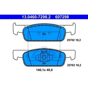 ATE Bremsenset Bremsscheiben Ø259 voll Bremsbeläge vorn Smart Fortwo Coupe ATE Bremsenset Bremsscheiben Ø259 voll Bremsbeläge vorn Smart Fortwo Coupe
