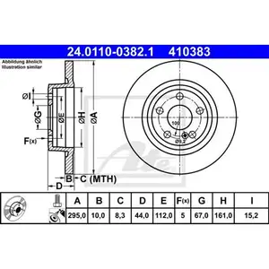 ATE 24.0110-0382.1 Bremsscheiben 2 St&uuml;ck MERCEDES-BENZ