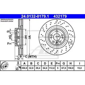 ATE 24.0132-0179.1 Bremsscheiben 2 Stück MERCEDES-BENZ ATE 24.0132-0179.1 Bremsscheiben 2 Stück MERCEDES-BENZ