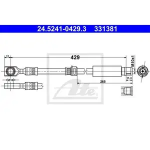 ATE 24.5241-0429.3 Bremsschlauch ATE 24.5241-0429.3 Bremsschlauch