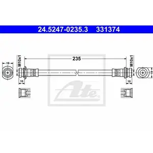 ATE 24.5247-0235.3 Bremsschlauch ATE 24.5247-0235.3 Bremsschlauch