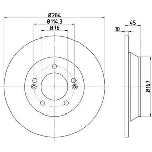 TEXTAR 92267803 Bremsscheiben 2 St&uuml;ck hinten KIA