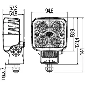 HELLA 1GA 996 284-001 ASW Q90 Compact LED HELLA 1GA 996 284-001 ASW Q90 Compact LED