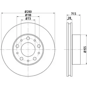 TEXTAR 92275003 Bremsscheiben 2 Stück für FIAT TEXTAR 92275003 Bremsscheiben 2 Stück für FIAT