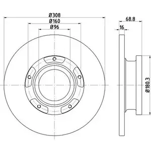 TEXTAR 92273903 Bremsscheiben 2 St&uuml;ck hinten FORD