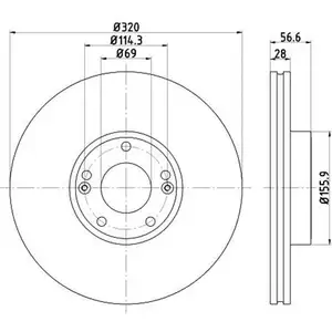 TEXTAR 92272803 Bremsscheiben 2 St&uuml;ck HYUNDAI