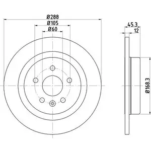 TEXTAR 92275203 Bremsscheiben 2 St&uuml;ck OPEL