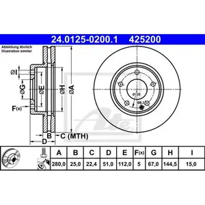 ATE 24.0125-0200.1 Bremsscheiben 2 Stück vorne MERCEDES-BENZ ATE 24.0125-0200.1 Bremsscheiben 2 Stück vorne MERCEDES-BENZ