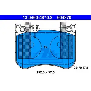 ATE 13.0460-4870.2 Belagsatz ATE 13.0460-4870.2 Belagsatz