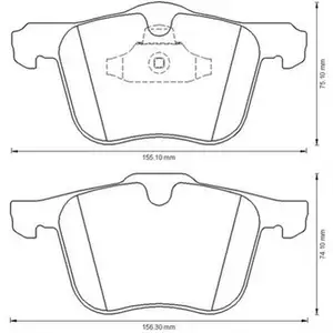 Bremsbelagsatz Scheibenbremse Jurid 573179J für Ford für Volvo Vorderachse Bremsbelagsatz Scheibenbremse Jurid 573179J für Ford für Volvo Vorderachse