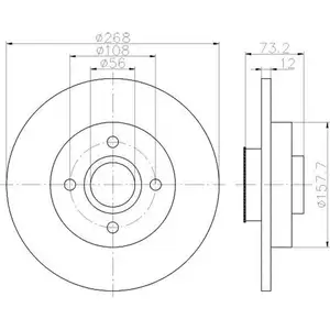 TEXTAR 92168703 Bremsscheiben 2 St&uuml;ck hinten CITRO&Euml;N
