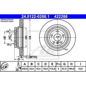 ATE 24.0122-0288.1 Bremsscheiben 2 Stück hinten MERCEDES-BENZ ATE 24.0122-0288.1 Bremsscheiben 2 Stück hinten MERCEDES-BENZ
