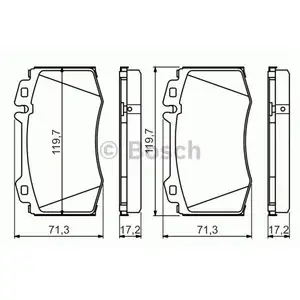 BOSCH 0 986 494 576 Bremsbelagsatz, Scheibenbremse BOSCH 0 986 494 576 Bremsbelagsatz, Scheibenbremse