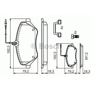BOSCH 0 986 494 585 Bremsbelagsatz, Scheibenbremse BOSCH 0 986 494 585 Bremsbelagsatz, Scheibenbremse