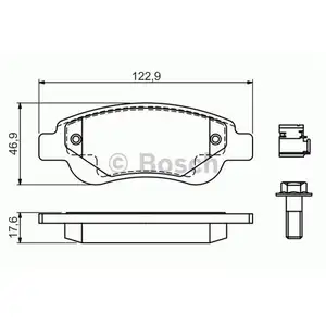 BOSCH 0 986 494 606 Bremsbelagsatz, Scheibenbremse