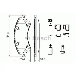 BOSCH 0 986 494 613 Bremsbelagsatz, Scheibenbremse BOSCH 0 986 494 613 Bremsbelagsatz, Scheibenbremse