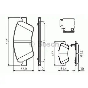 BOSCH 0 986 494 638 Bremsbelagsatz, Scheibenbremse BOSCH 0 986 494 638 Bremsbelagsatz, Scheibenbremse
