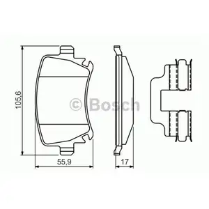 BOSCH 0 986 494 649 Bremsbelagsatz, Scheibenbremse BOSCH 0 986 494 649 Bremsbelagsatz, Scheibenbremse