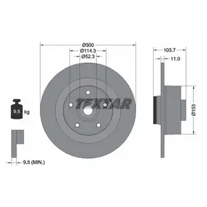 TEXTAR 92196103 Bremsscheiben 2 Stück hinten RENAULT TEXTAR 92196103 Bremsscheiben 2 Stück hinten RENAULT