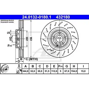 Original ATE 24.0132-0180.1 Bremsscheiben 2 Stück vorne für MERCEDES-BENZ Original ATE 24.0132-0180.1 Bremsscheiben 2 Stück vorne für MERCEDES-BENZ