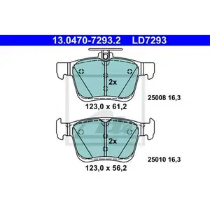 ATE Bremsenset Bremsscheiben Ø272 voll Bremsbeläge Ceramic VW Golf VII Audi A3 ATE Bremsenset Bremsscheiben Ø272 voll Bremsbeläge Ceramic VW Golf VII Audi A3