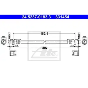 ATE 24.5237-0183.3 Bremsschlauch