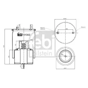 FEBI BILSTEIN 101302 Luftfederbalg für VOLVO FEBI BILSTEIN 101302 Luftfederbalg für VOLVO