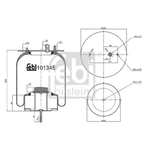 FEBI BILSTEIN 101345 Luftfederbalg