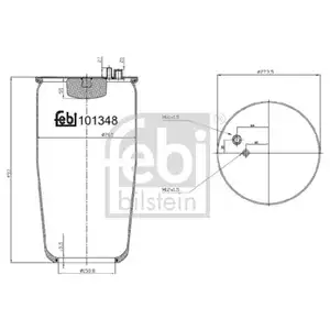 FEBI BILSTEIN 101348 Luftfederbalg FEBI BILSTEIN 101348 Luftfederbalg