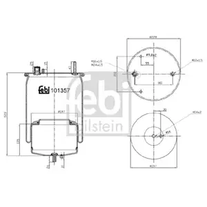 FEBI BILSTEIN 101357 Luftfederbalg für VOLVO FEBI BILSTEIN 101357 Luftfederbalg für VOLVO