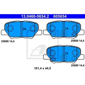 ATE 13.0460-5654.2 Belagsatz ATE 13.0460-5654.2 Belagsatz