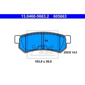 ATE 13.0460-5663.2 Belagsatz ATE 13.0460-5663.2 Belagsatz