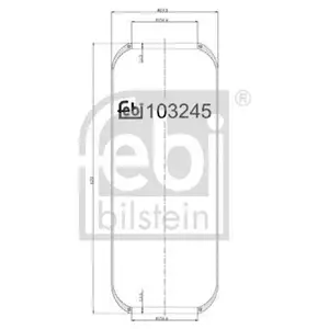 FEBI BILSTEIN 103245 Luftfederbalg FEBI BILSTEIN 103245 Luftfederbalg