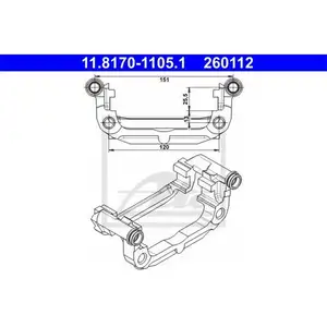 ATE 11.8170-1105.1 Bremssattelhalter ATE 11.8170-1105.1 Bremssattelhalter