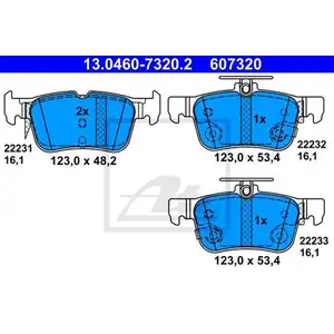 ATE 13.0460-7320.2 Belagsatz ATE 13.0460-7320.2 Belagsatz