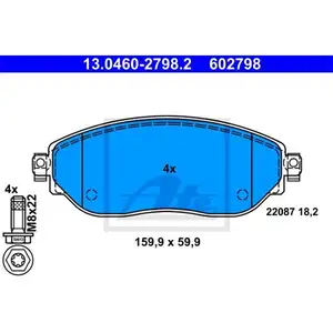 ATE Belagsatz 13.0460-2798.2 ATE Belagsatz 13.0460-2798.2