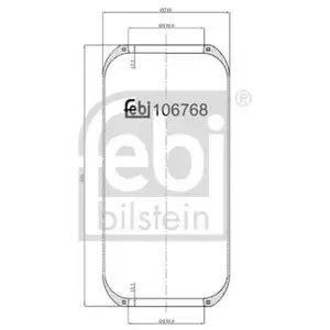 FEBI BILSTEIN 106768 Luftfederbalg FEBI BILSTEIN 106768 Luftfederbalg