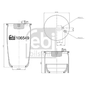 FEBI BILSTEIN 106549 Luftfederbalg FEBI BILSTEIN 106549 Luftfederbalg