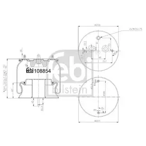 FEBI BILSTEIN 108854 Luftfederbalg f&uuml;r SCANIA