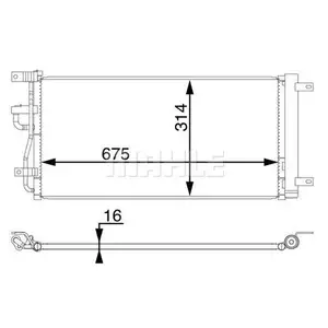 Kondensator Klimaanlage Mahle AC 66 000S Behr für Gmc für Opel für Vauxhall Kondensator Klimaanlage Mahle AC 66 000S Behr für Gmc für Opel für Vauxhall