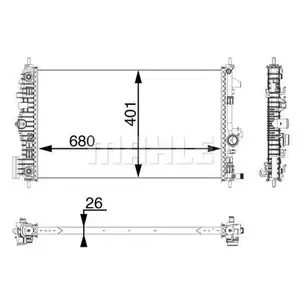 MAHLE CR 927 000P Kühlmittelkühler MAHLE CR 927 000P Kühlmittelkühler