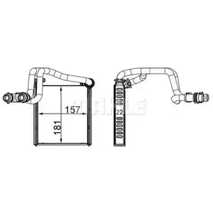 Wärmetauscher Innenraumheizung Mahle AH 252 000S Behr für Audi für VW für Cupra Wärmetauscher Innenraumheizung Mahle AH 252 000S Behr für Audi für VW für Cupra