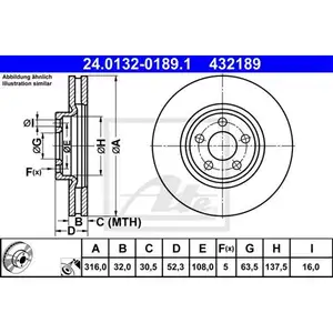 ATE Bremsenset Bremsscheiben Ø316 belüftet Bremsbeläge vorn Ford Galaxy S-Max ATE Bremsenset Bremsscheiben Ø316 belüftet Bremsbeläge vorn Ford Galaxy S-Max