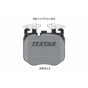 Bremsbelagsatz Scheibenbremse Textar 2261801 für Bmw Vorderachse Bremsbelagsatz Scheibenbremse Textar 2261801 für Bmw Vorderachse