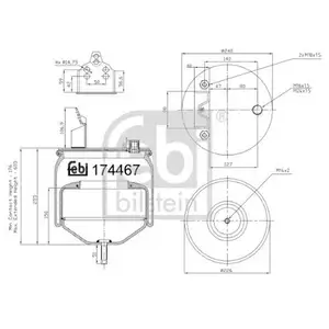 FEBI BILSTEIN 174467 Luftfederbalg FEBI BILSTEIN 174467 Luftfederbalg