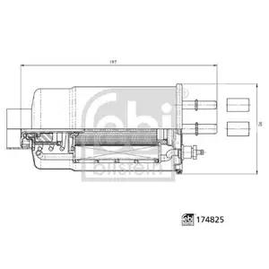 FEBI BILSTEIN 174825 Kraftstofffilter für FIAT, PEUGEOT, CITROËN FEBI BILSTEIN 174825 Kraftstofffilter für FIAT, PEUGEOT, CITROËN